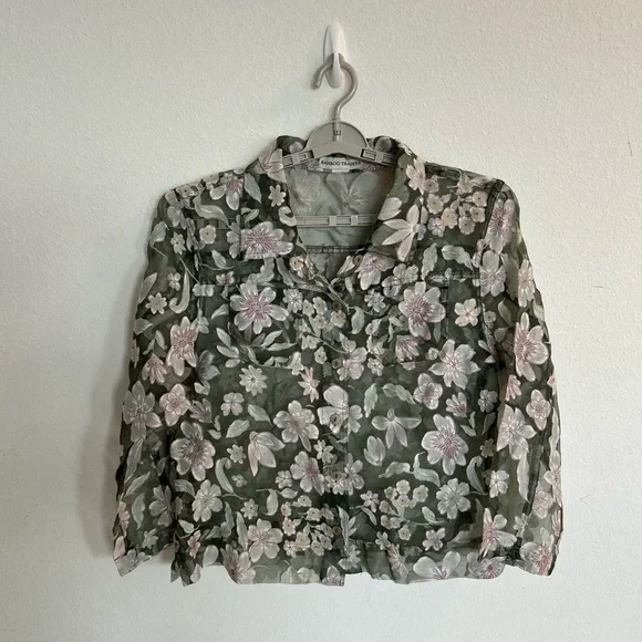 Bamboo Traders Women’s Long Sleeve Sheer Jacket/Top
Size XL - Picture 1 of 5